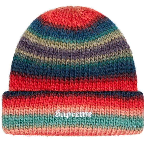 NEW Supreme Ombré Stripe Beenie - Picture 2 of 4